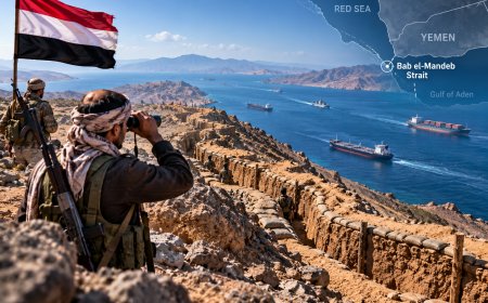 Houthis Build 20-KM Trench Network Near Bab el-Mandeb, Raising Shipping Security Concerns