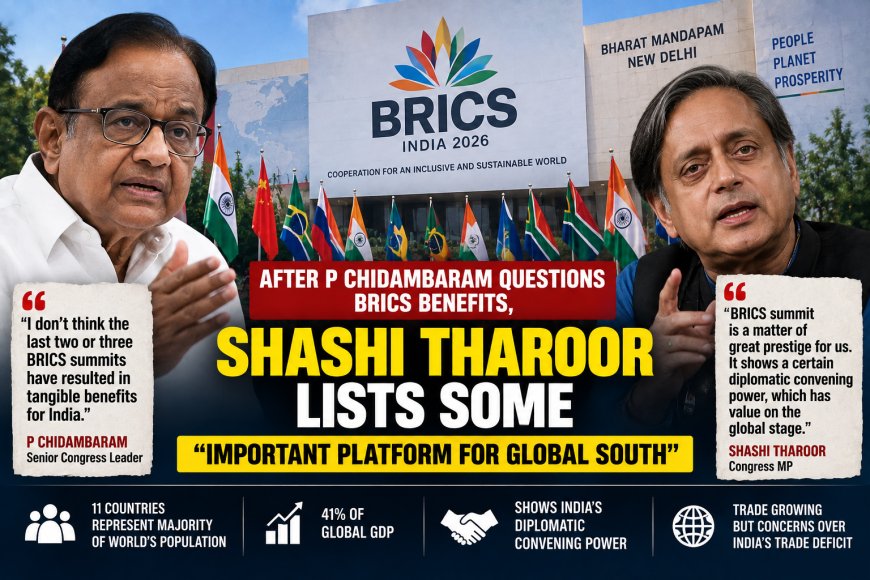 After P. Chidambaram Questions BRICS Benefits, Shashi Tharoor Lists What India Gains