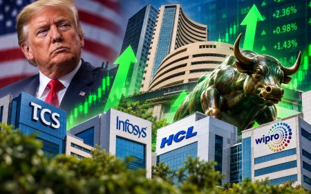 Trump’s PERM Suspension Shock: Indian IT Stocks Rally as TCS, Infosys, HCLTech and Wipro Trade in Green