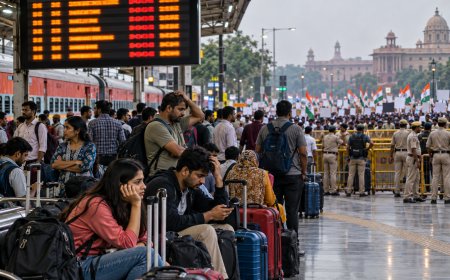 Delhi CJP Protest: Trains Cancelled Ahead of October 10 Demonstration; Over 5,000 Passengers Missed Trains Amid Congress Protest