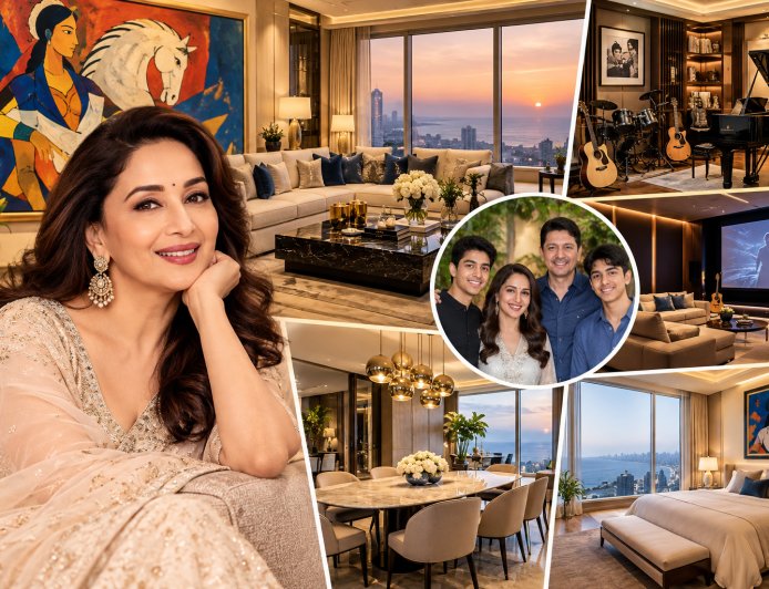 Madhuri Dixit’s ₹48 Crore Mumbai Home: M.F. Husain Paintings, Private Music Room and Family Memories