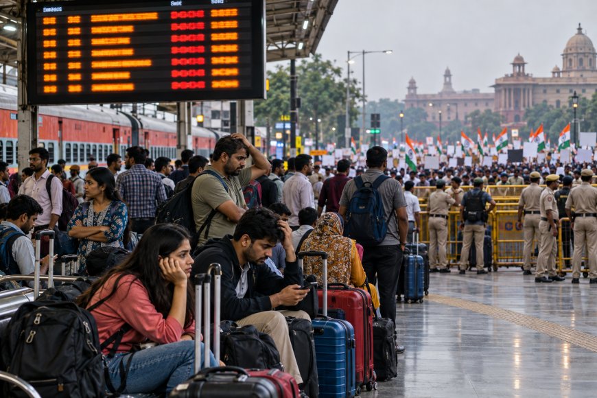 Delhi CJP Protest: Trains Cancelled Ahead of October 10 Demonstration; Over 5,000 Passengers Missed Trains Amid Congress Protest