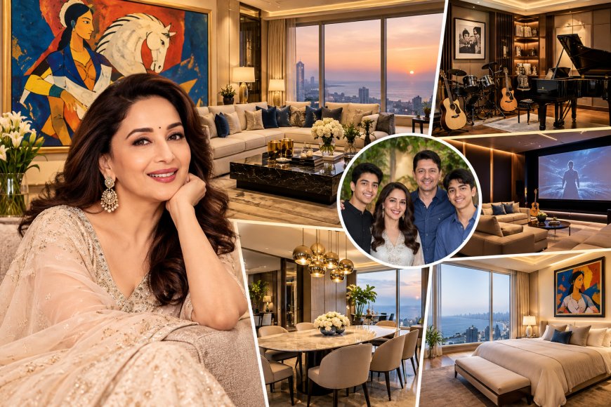 Madhuri Dixit’s ₹48 Crore Mumbai Home: M.F. Husain Paintings, Private Music Room and Family Memories