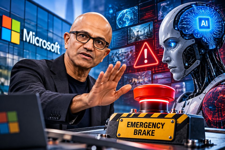 Microsoft CEO Satya Nadella Warns About AI Risks, Calls for an ‘Emergency Brake’ to Keep Humans in Control