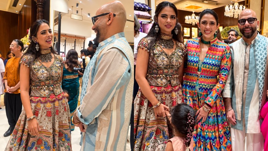 Isha Ambani Garba Video Goes Viral: Nita Ambani Joins Daughter in Traditional Desi Look During Navratri